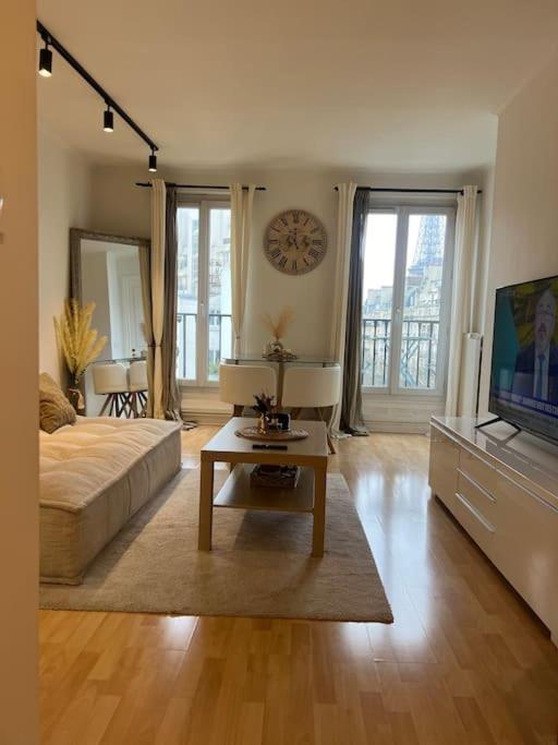 Appartement Paris Vue Tour Eiffel Trocadero Zewnętrze zdjęcie