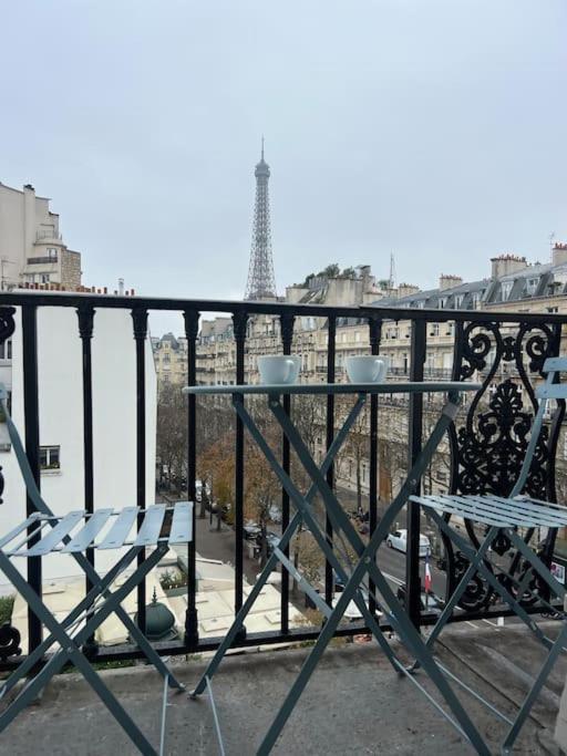 Appartement Paris Vue Tour Eiffel Trocadero Zewnętrze zdjęcie