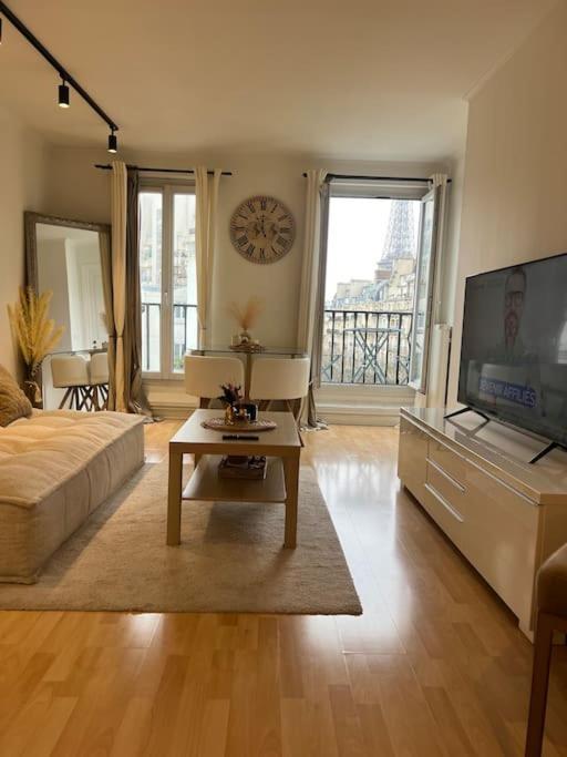 Appartement Paris Vue Tour Eiffel Trocadero Zewnętrze zdjęcie