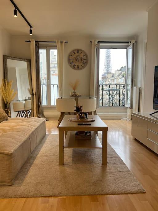 Appartement Paris Vue Tour Eiffel Trocadero Zewnętrze zdjęcie